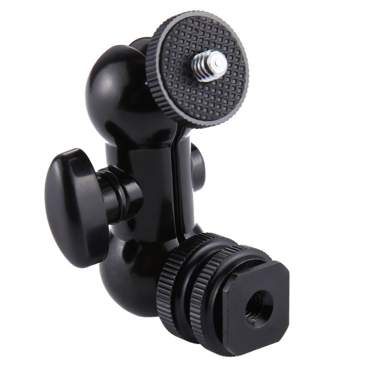 Flash Hot Shoe Swivel Ball Head 1/4 Inch Screw Magic Arm
