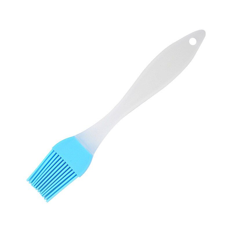 Food Silicone Brush Smear Brush Barbecue Baking Pan Bread Chef Pastry Oil Barbecue Pan Tool Household Kitchen Accessories-Blue