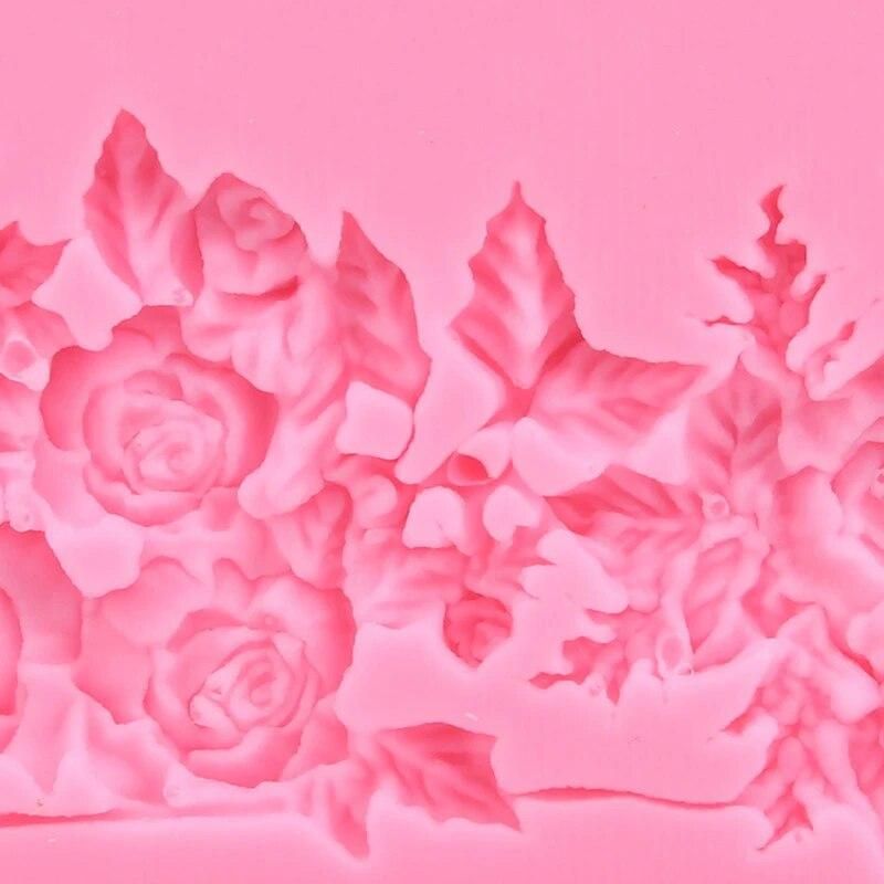 Cake Decorating Tools Vine Leaf Cake Fondant Mold Chocolate Fringe Decor Mould Home Kitchen Baking Tools