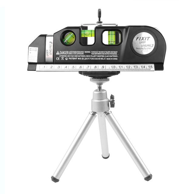 1 Pc 4 In 1 Infrared Laser Level Cross Line Laser Tape