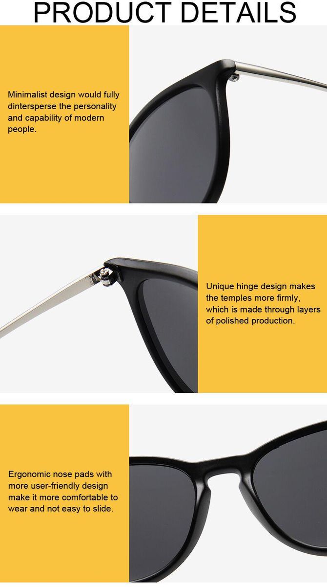 Round Cat Eye Sunglasses Man Retro Shades Male Sun Glasses