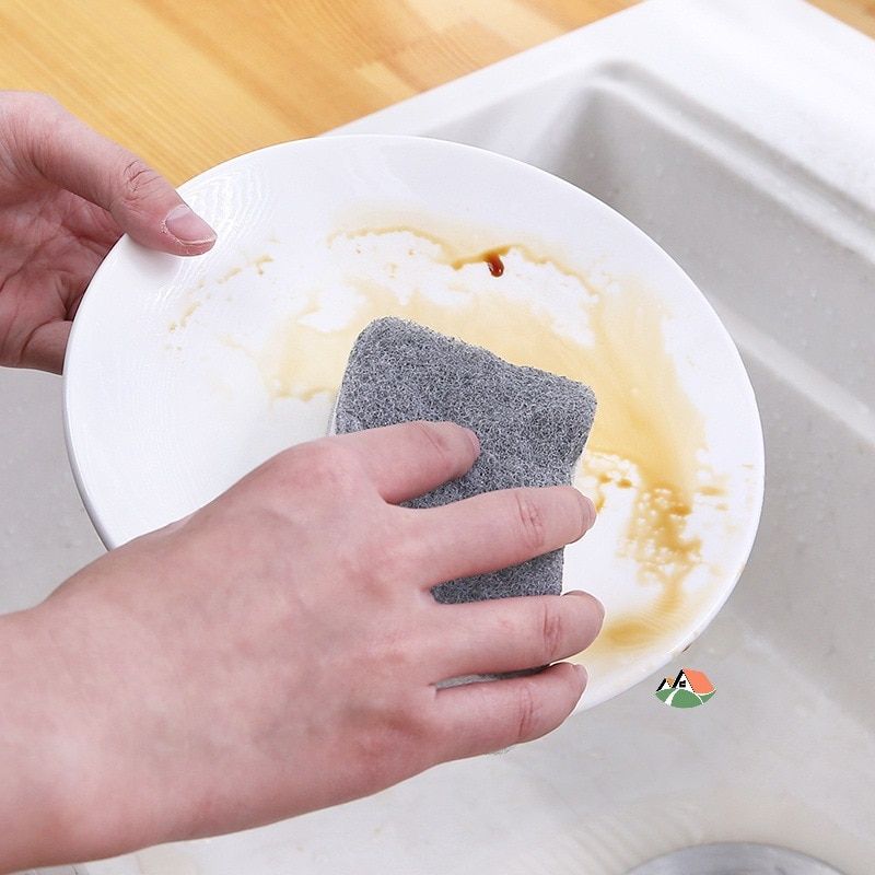 5PCS/SET Sponge Cleaning Dish Washing Catering Scourer Scouring Pads Kitchen Household Tools For Kitchen-5pcs Color