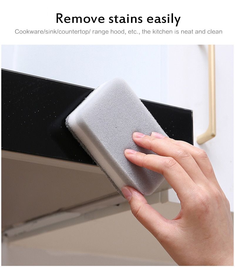 5PCS/SET Sponge Cleaning Dish Washing Catering Scourer Scouring Pads Kitchen Household Tools For Kitchen-5pcs Color