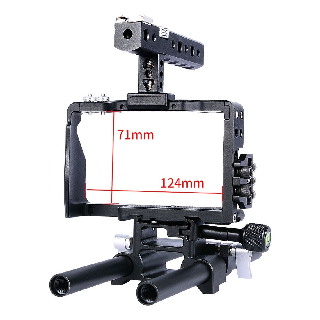 YELANGU YLG0905A Camera Video Cage Handle Stabilizer For Sony A6000/A6300/A6400/A6500(Black)