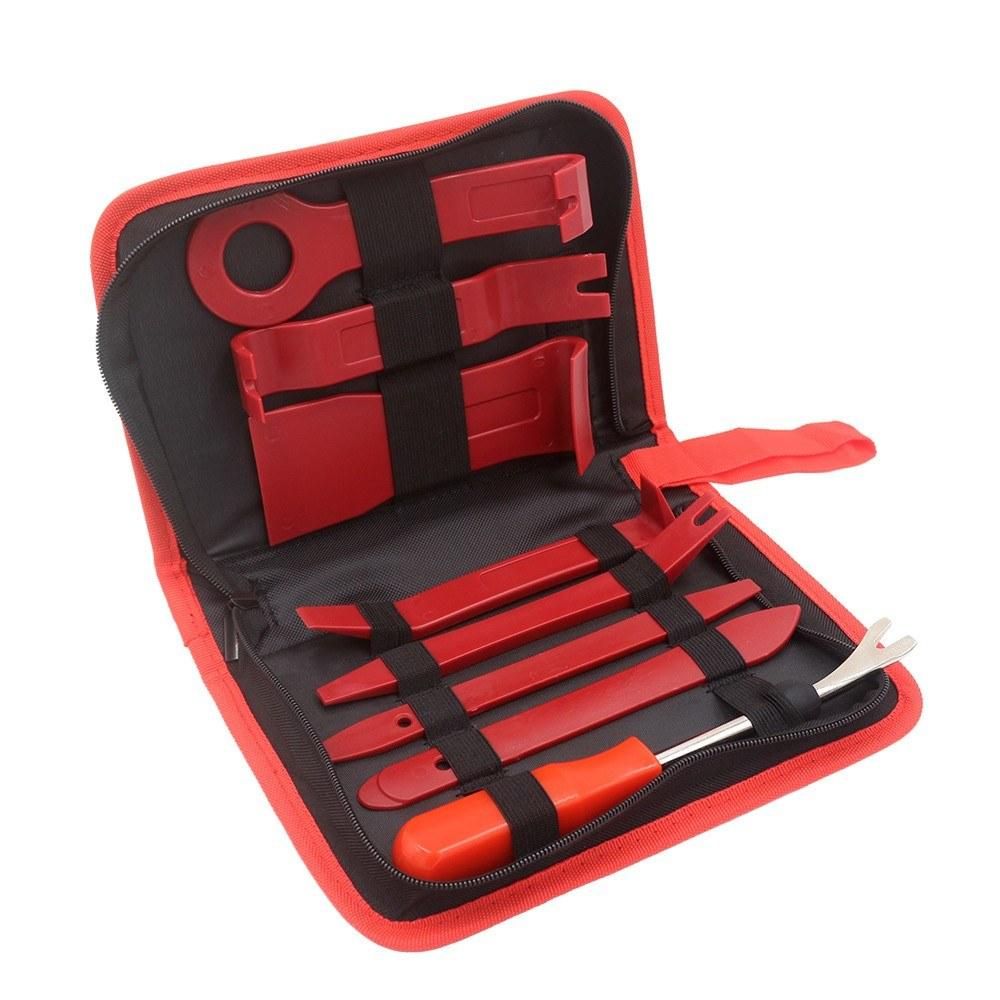 8Pcs Trim Removal Tool Kit Auto Car Audio Radio Door Panel Clip Pliers Fastener Remover Pry Repair Hand Tool