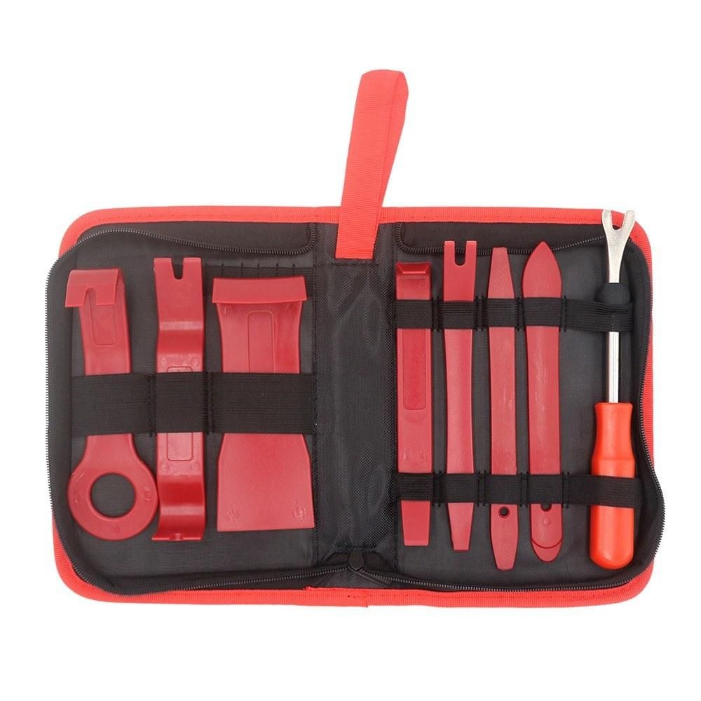 8Pcs Trim Removal Tool Kit Auto Car Audio Radio Door Panel Clip Pliers Fastener Remover Pry Repair Hand Tool