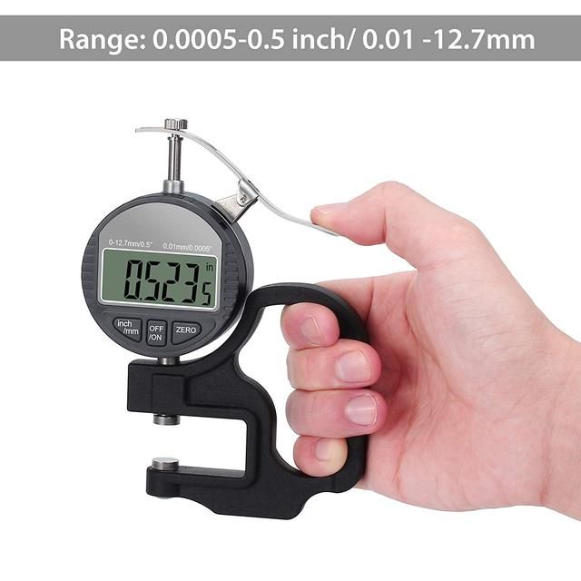 Digital Thickness Gage Gauge 0.01 Ranage 0 12.7mm 25.4mm