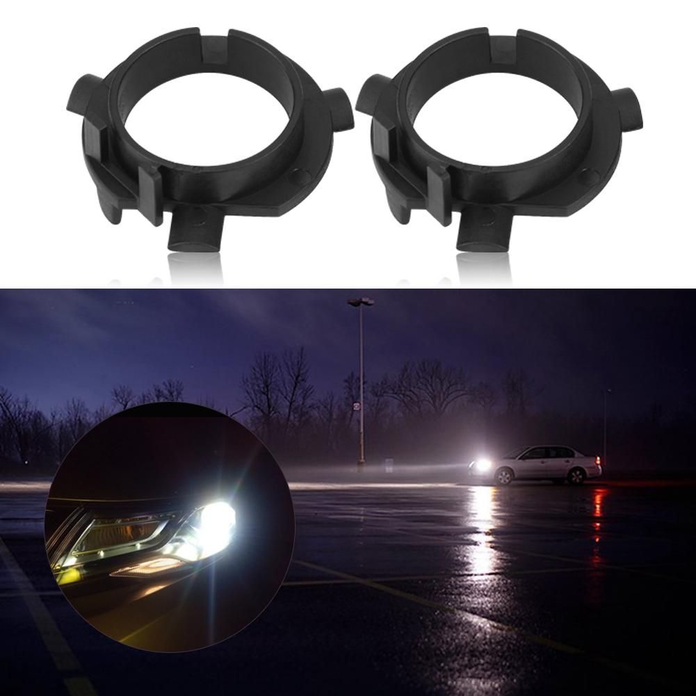 1 Pair H7 LED Headlight Adapter Retainer Holder For KIA K4