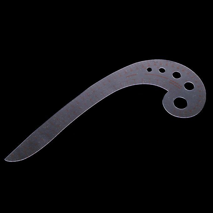 118 Inch Long Sewing Ruler Multi Functional Comma Shaped Clear Curve