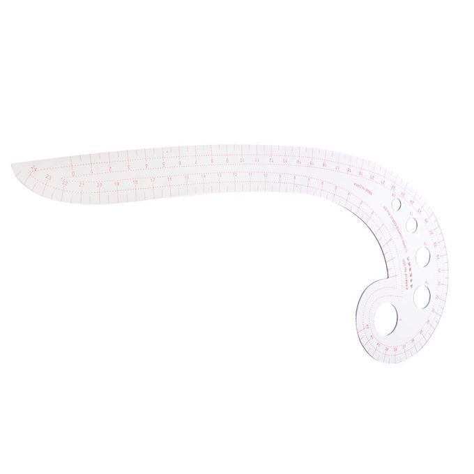 118 Inch Long Sewing Ruler Multi Functional Comma Shaped Clear Curve