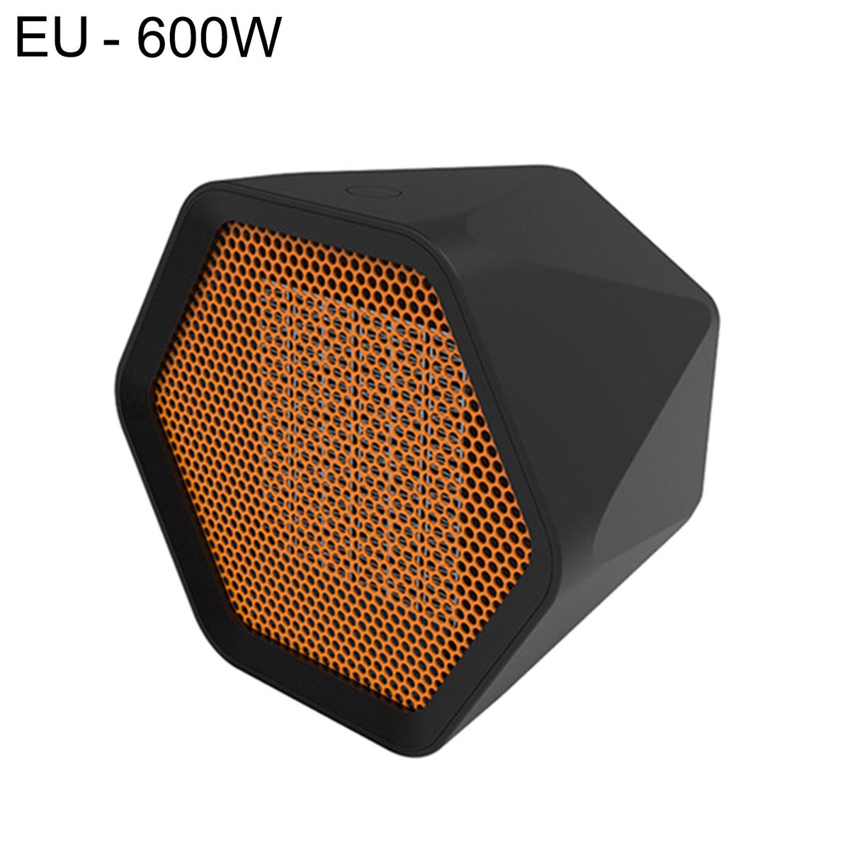 600/1000W Hexagon Desktop Electric Heater Warm Air-Black