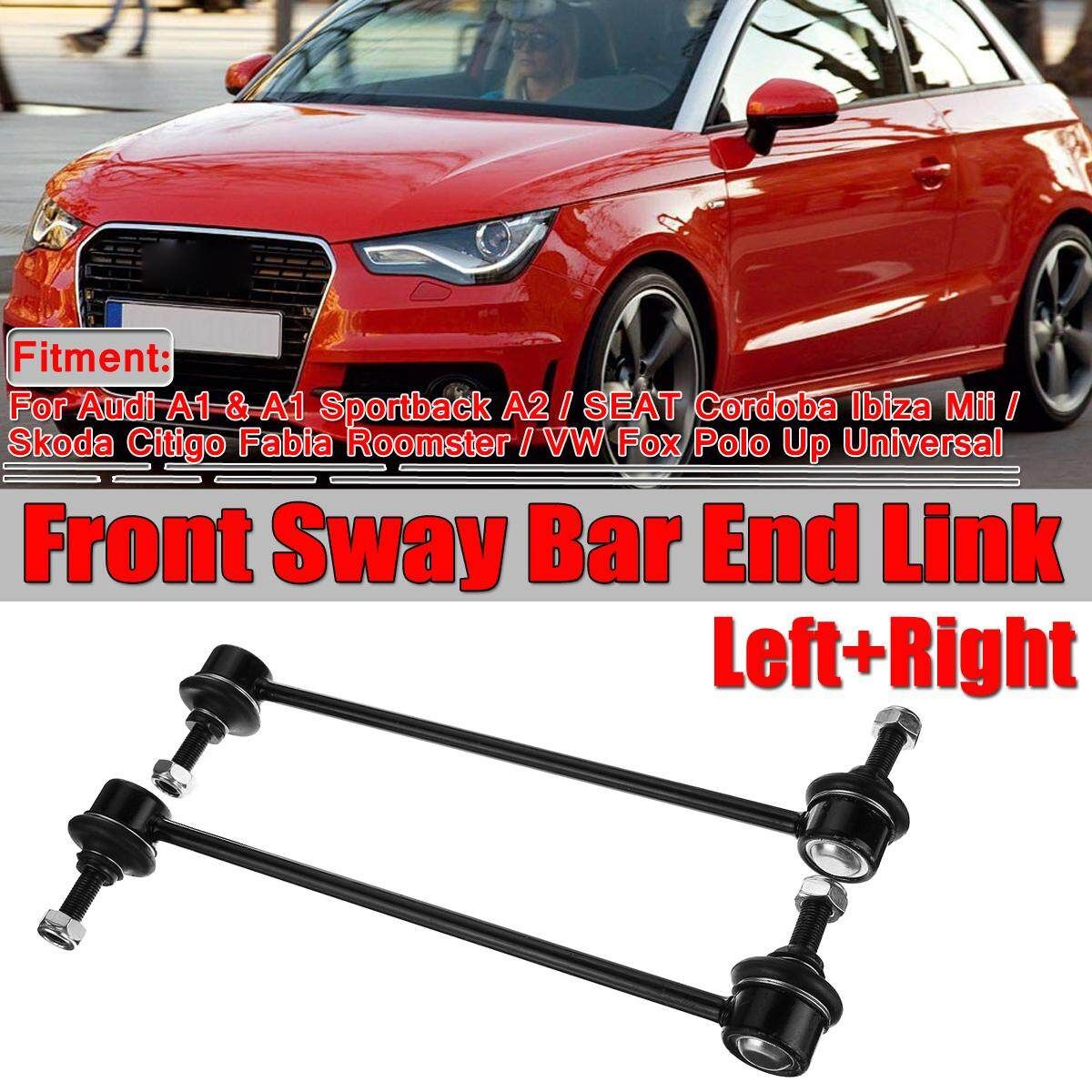 Pair LH + RH Front Anti-Roll Stabilizer Link Sway Bars For VW Polo AUDI A1 A2
