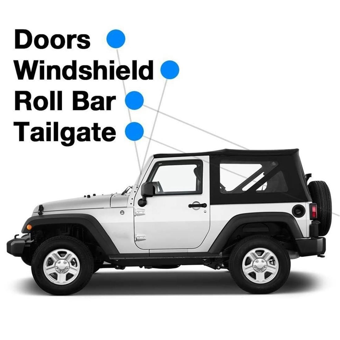 Torx Screws Bolts for Jeep Wrangler CJ YJ LJ TJ