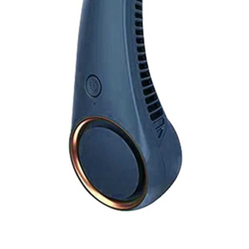 Portable Neck Fan 360 Degree Free Rotatable ABS USB-Blue
