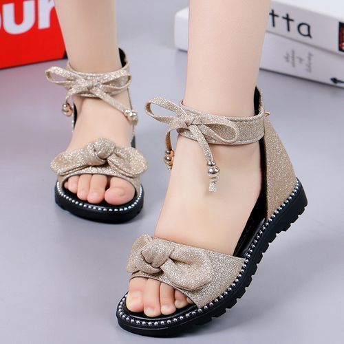 Black Friday Deal Princess Shoes Little Girl Soft-soled Children Roman Shoes