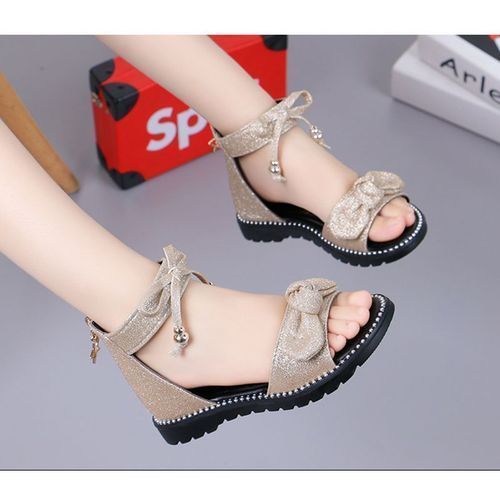 Black Friday Deal Princess Shoes Little Girl Soft-soled Children Roman Shoes
