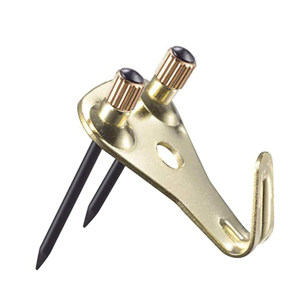 10Pcs Decorative Hooks Photo Frame Hooks Wall Hanging Kit with Nails Golden