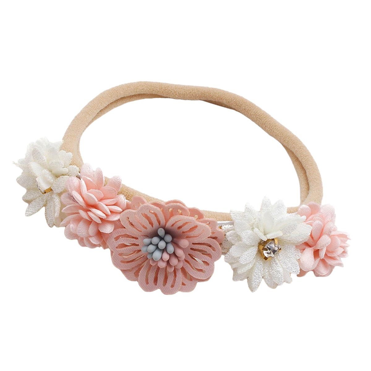 Baby Girl Floral Headbands Headwear Elastic For  A