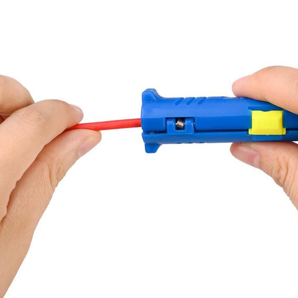Electric Wire Stripper Cylindrical  Stripping Machine Blue