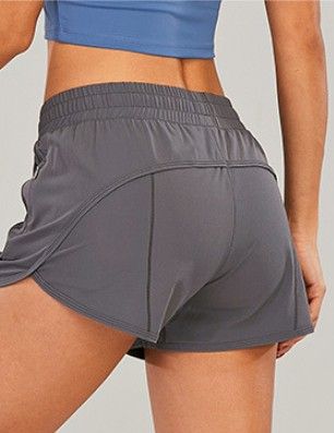 Summer Workout Women's Fitness  Pants Loose Side Zippered Pocket Waist Drawcord Outdoor Leisure Running Track That Short 5