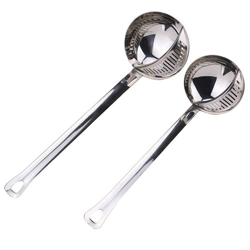 Detachable Colander Long Handle Hotpot Spoon Kitchen Soup Ladle Drainer