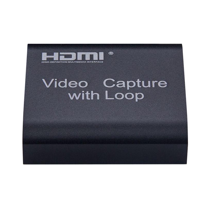 Video Capture Card 1080P 4K HDMI Video Capture Device HDMI To USB 2.0 Dongle Game HD Capture Recording Live Streaming + Loop Out