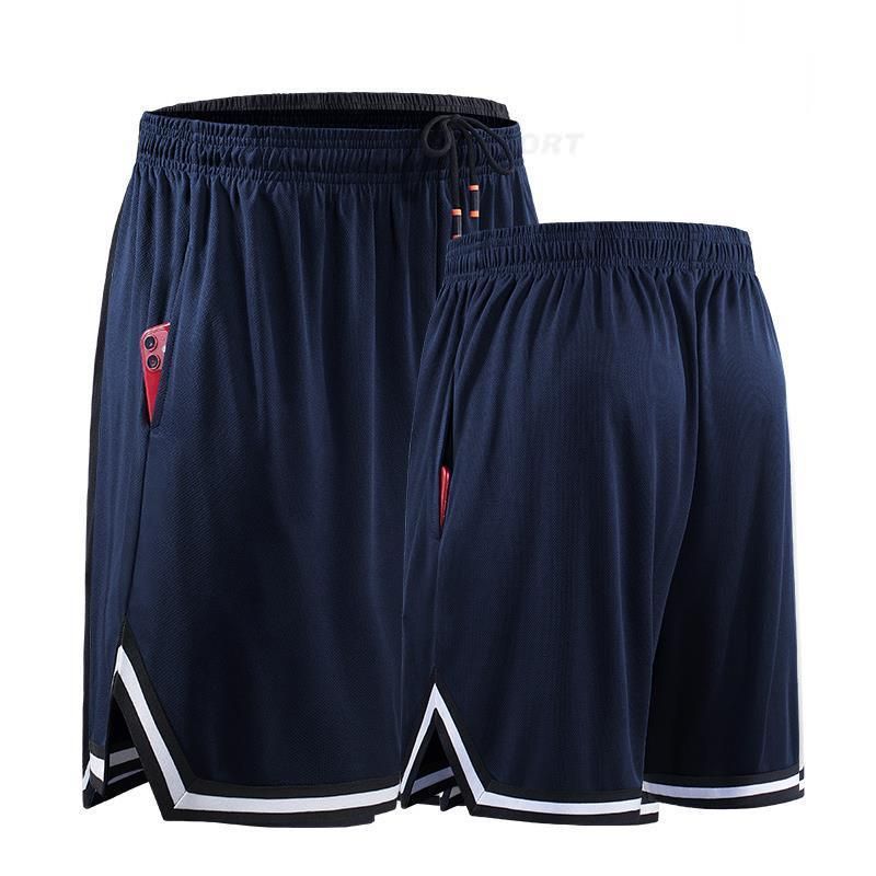 Loose Running Shorts Men Bottoms For Joing Football Soccer Basketball Jerseys Fitness Sweatpant Training Workout Gym Clothing-navy Blue