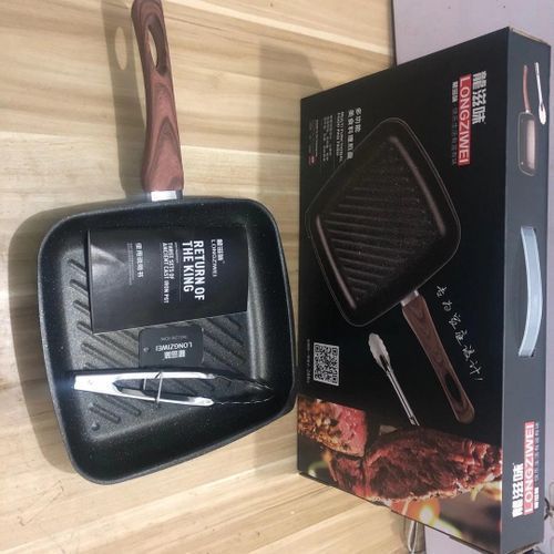 Non-Stick Grilling Square Pan With Picker