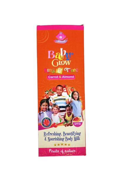 Baby Glow Carrot And Almond Body Milk 400ml