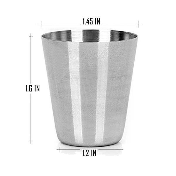 15 Pcs Stainless Steel Shot Glasses Drinking
