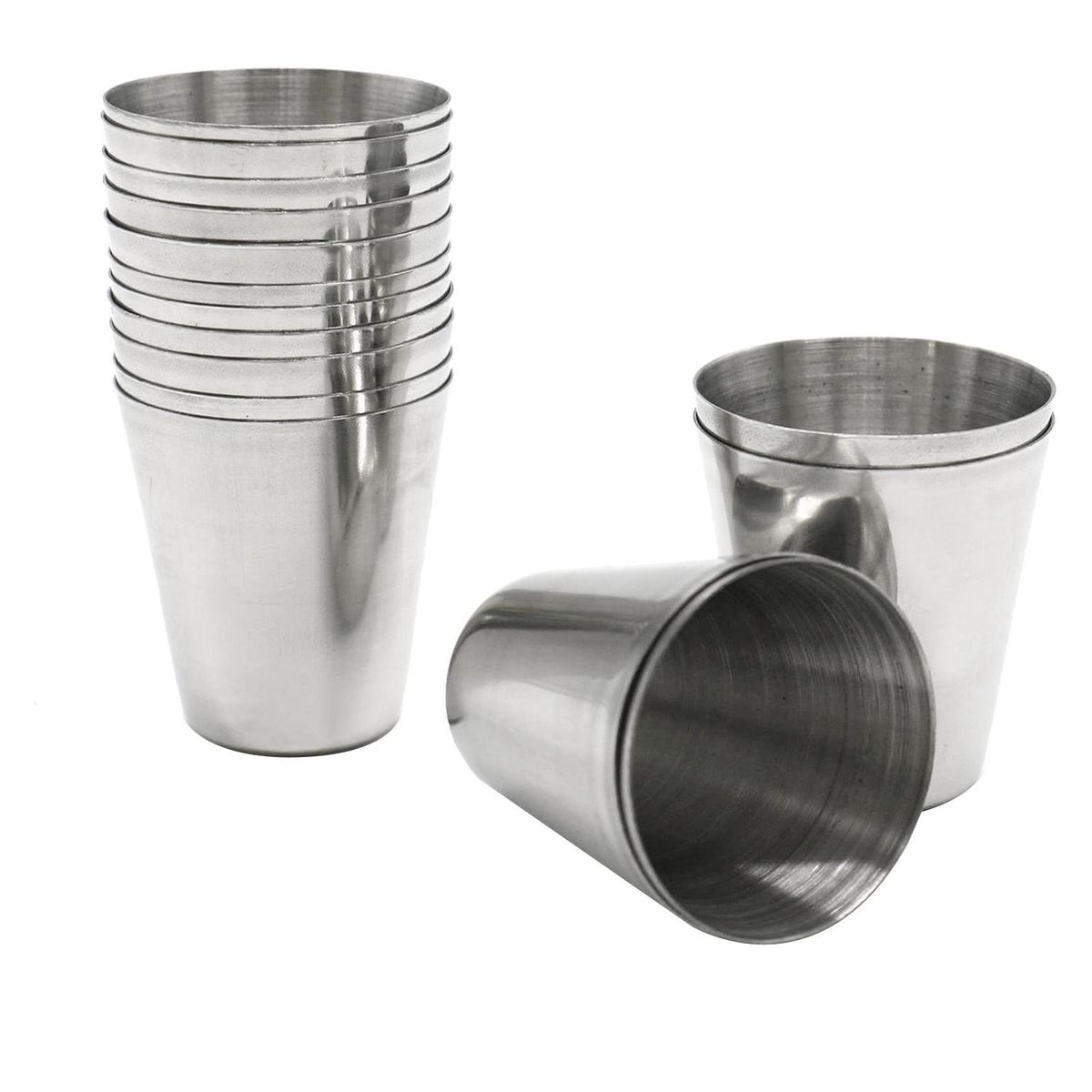 15 Pcs Stainless Steel Shot Glasses Drinking
