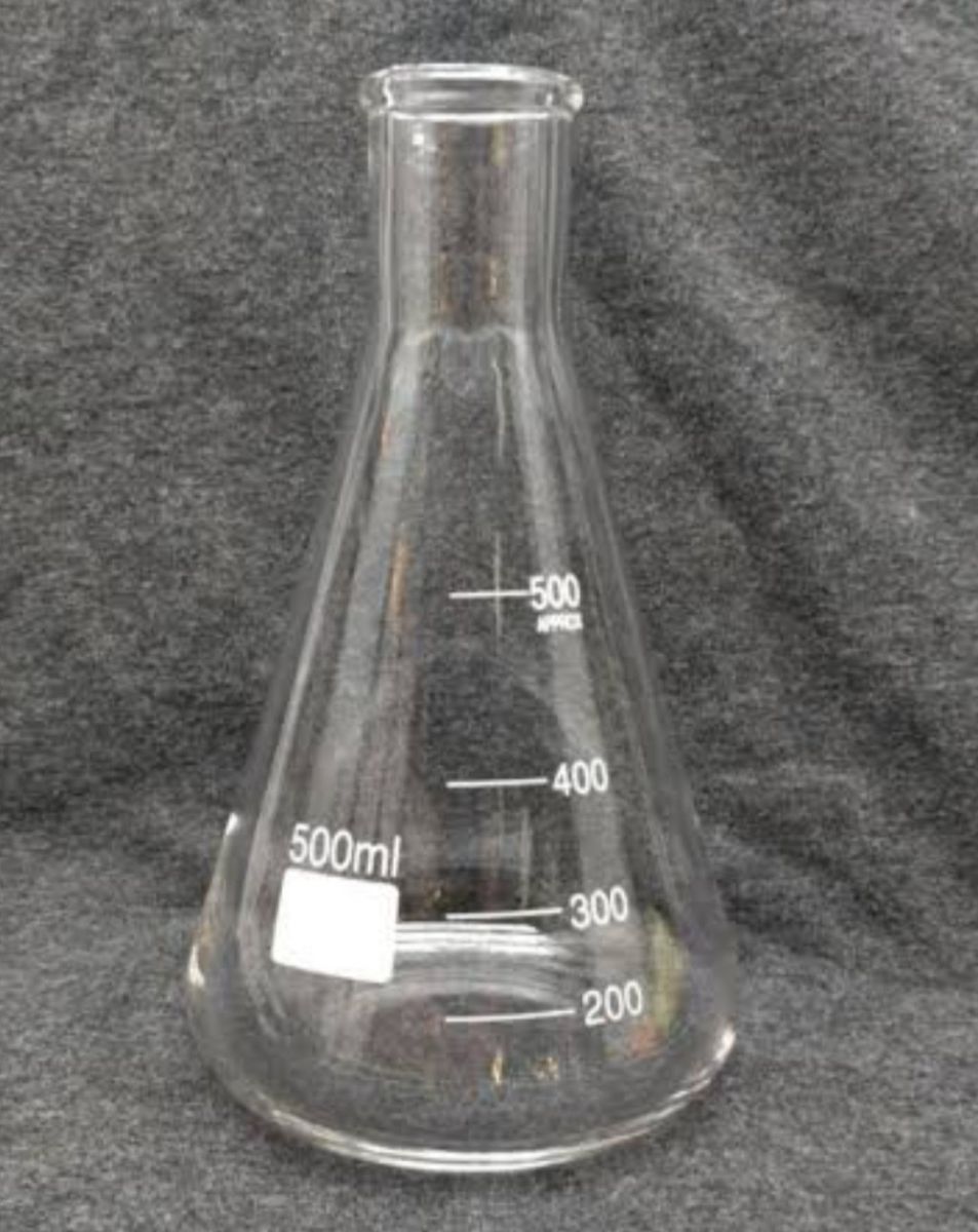 Glware Scientific 500ml Erlenmeyer Flask Laboratory Conic