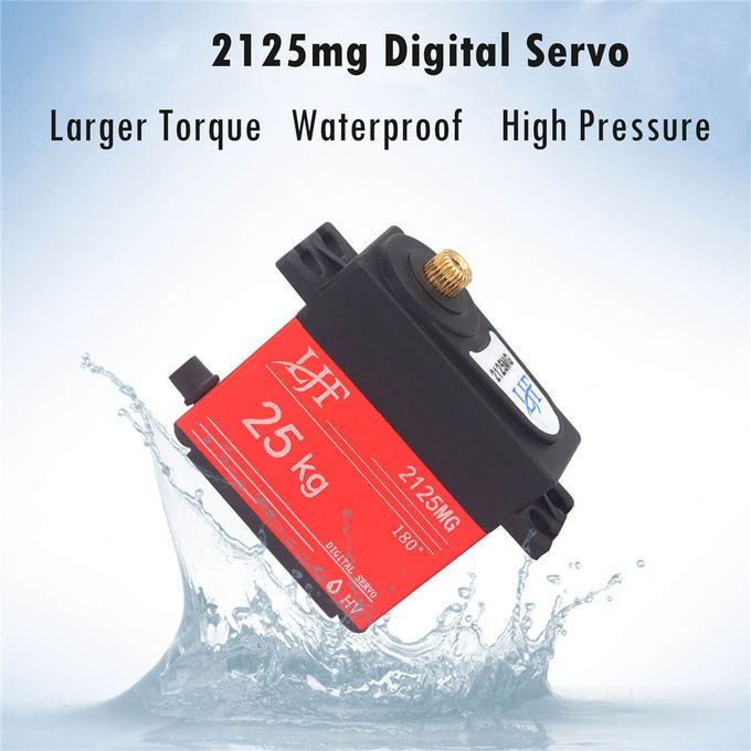 Waterproof Digital Servo Metal Gear 25kg/cm 0.19s Suits RC Car Crawler