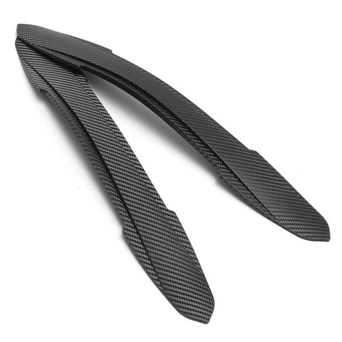 2Pcs Universal Car Side Bumper Anti-Scratch Strips-Black