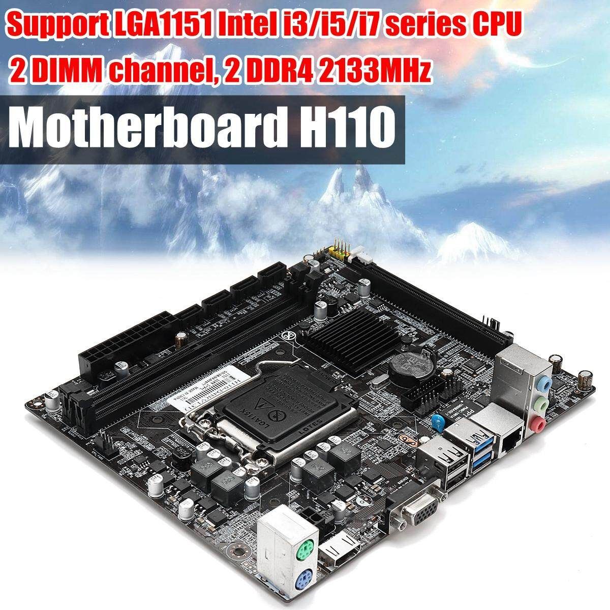 NEW For Intel Desktop Computer H110 DDR4 Motherboard Mainboard I3/i5/i7 Series