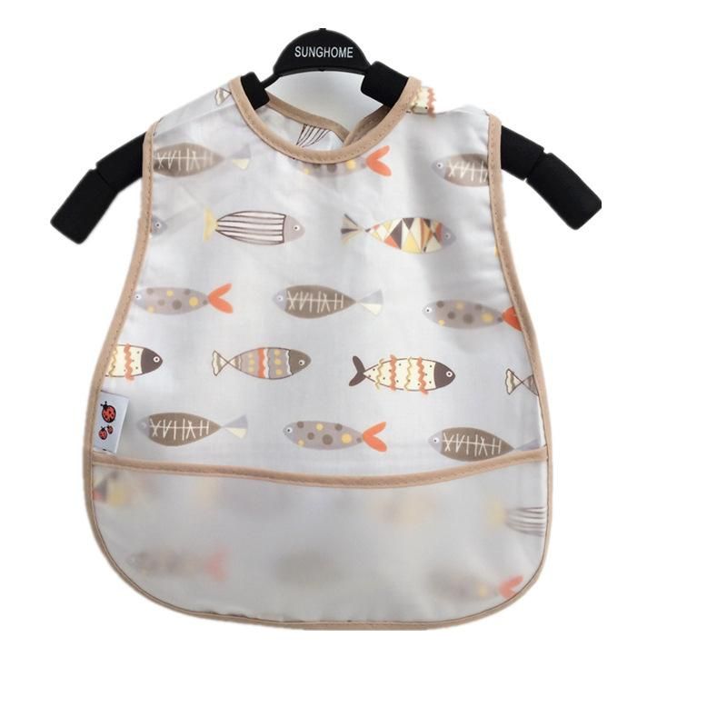 4PCS EVA Waterproof Lunch Feeding Bibs