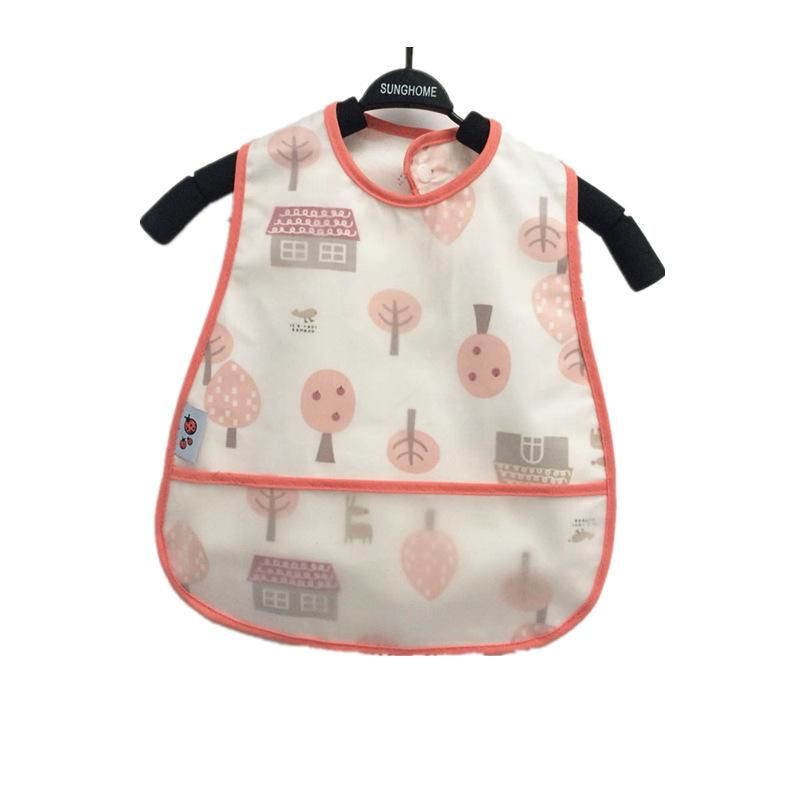 4PCS EVA Waterproof Lunch Feeding Bibs