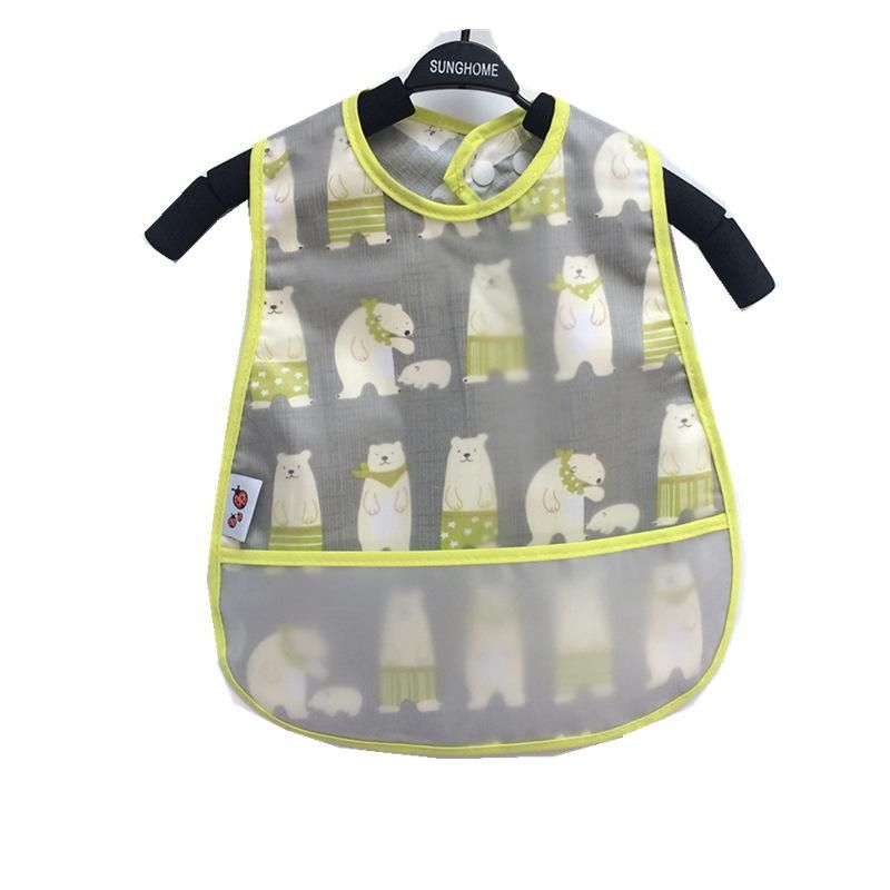 4PCS EVA Waterproof Lunch Feeding Bibs
