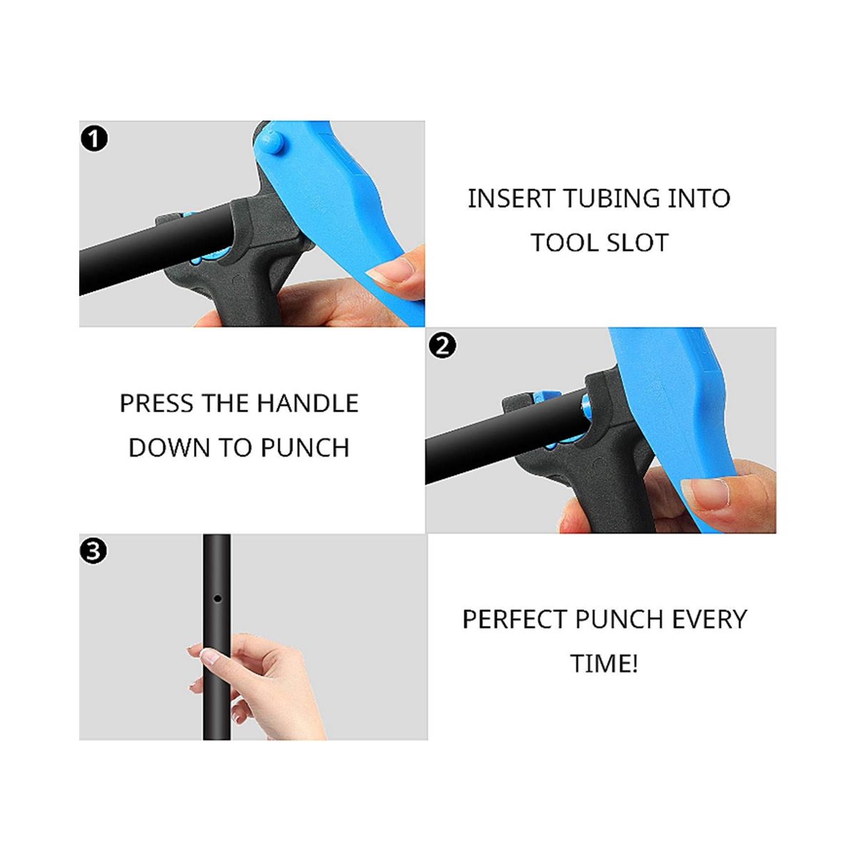 2Pcs Simple Blue Tube-Grip Hole Opener (4mm Grip)