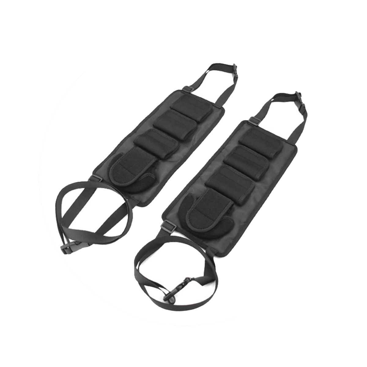 2Pcs Fishing Rod Holder for Car Backseat Portable Fishing Pole Tie Straps Rack Universal Bracket Fishing Tools