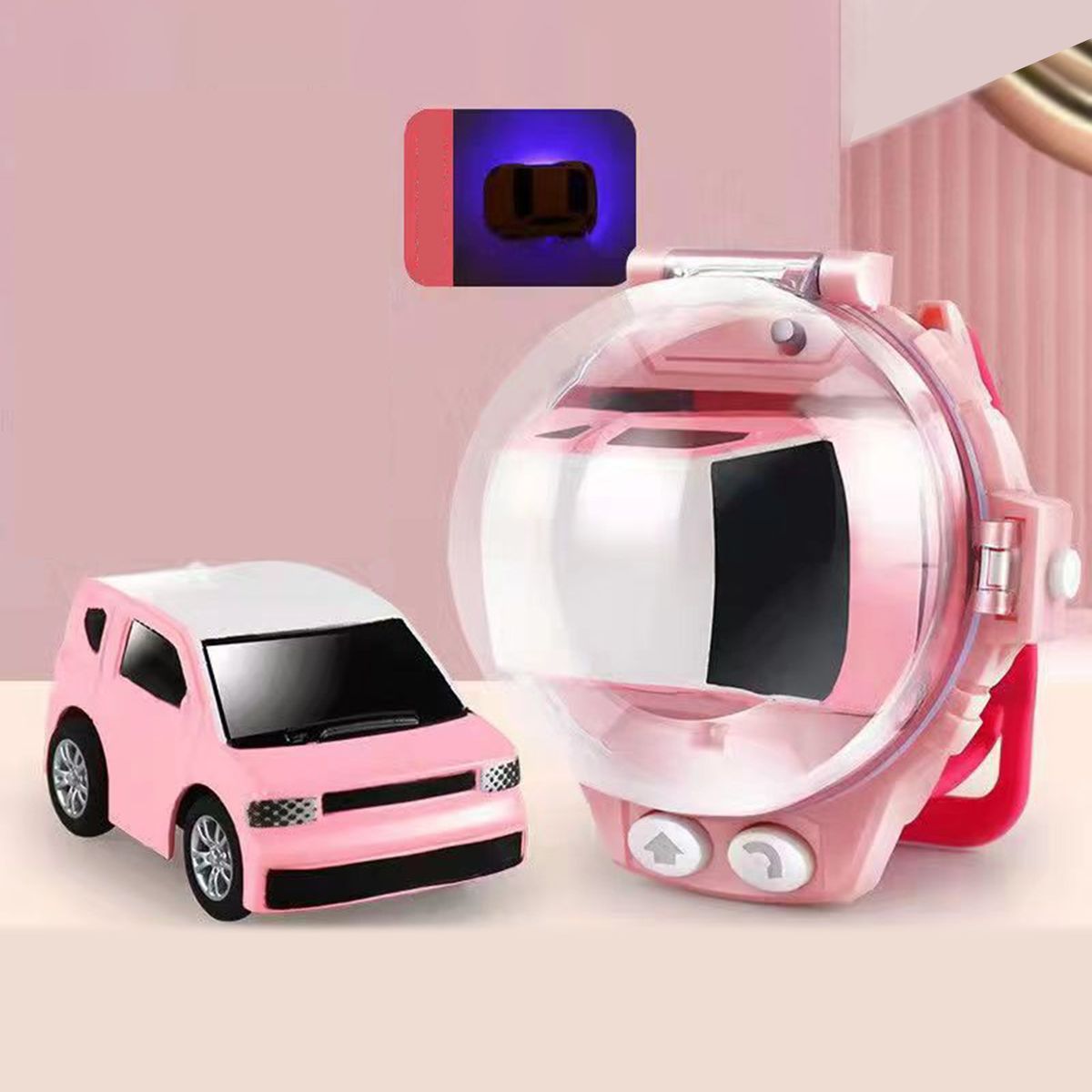1 Set Remote Control Car Mini Remote Control Car Watch Toys A