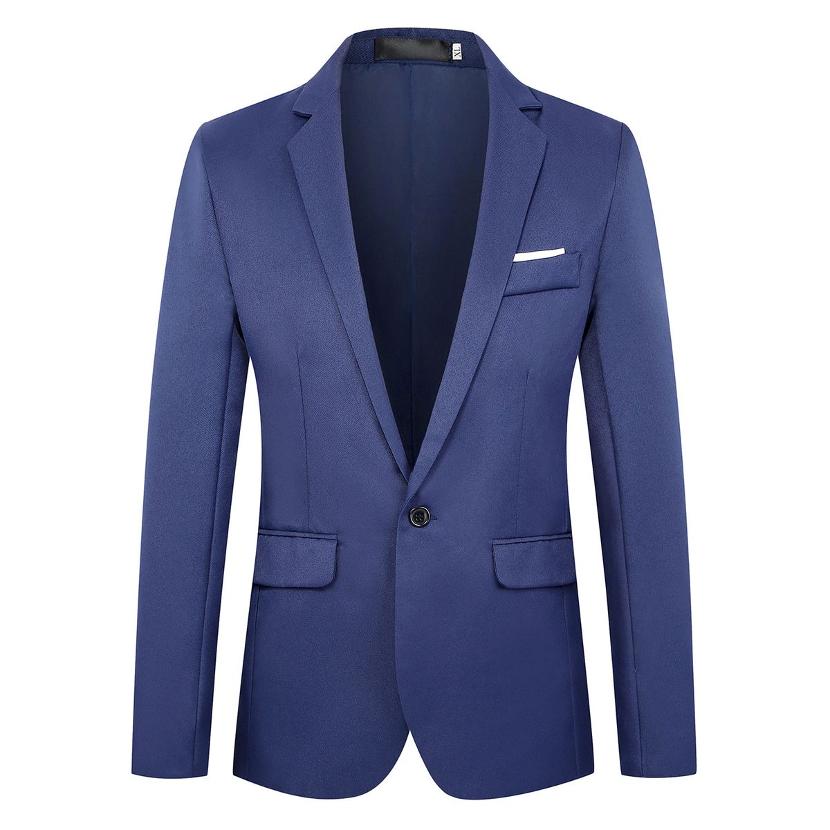 Horsdy Men's Fashion Slim Fit Casual One Button Turn-Down Collar Blazer Jacket
