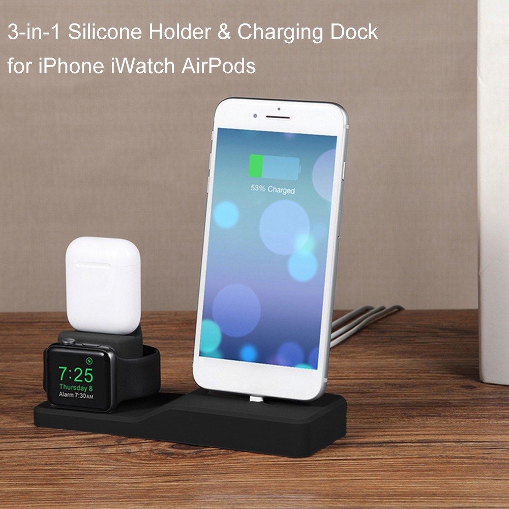 3-in-1 Silicone Stand Holder High-quality Charging Dock For