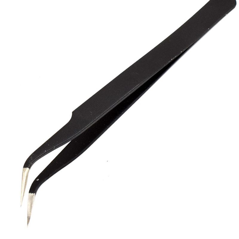 Carbon Steel High Precision Black Handicraft Clamp Plier Curved Tweezer DIY Nipper ESD-15/ESD-14-ESD-14