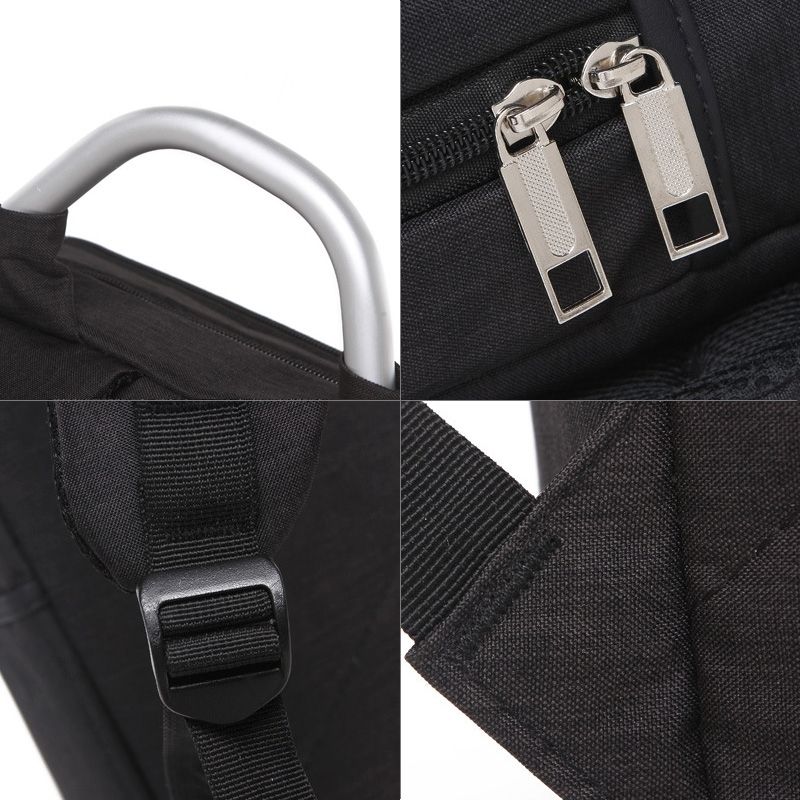 Universal Multi-Function Oxford Cloth Laptop Computer Shoulders Bag Business Backpack Students Bag, Size: 40x28x12cm, For 14 Inch And Belowbook, Samsung, Lenovo, Sony, DELL Alienware, CHUWI, ASUS, HP(Black)