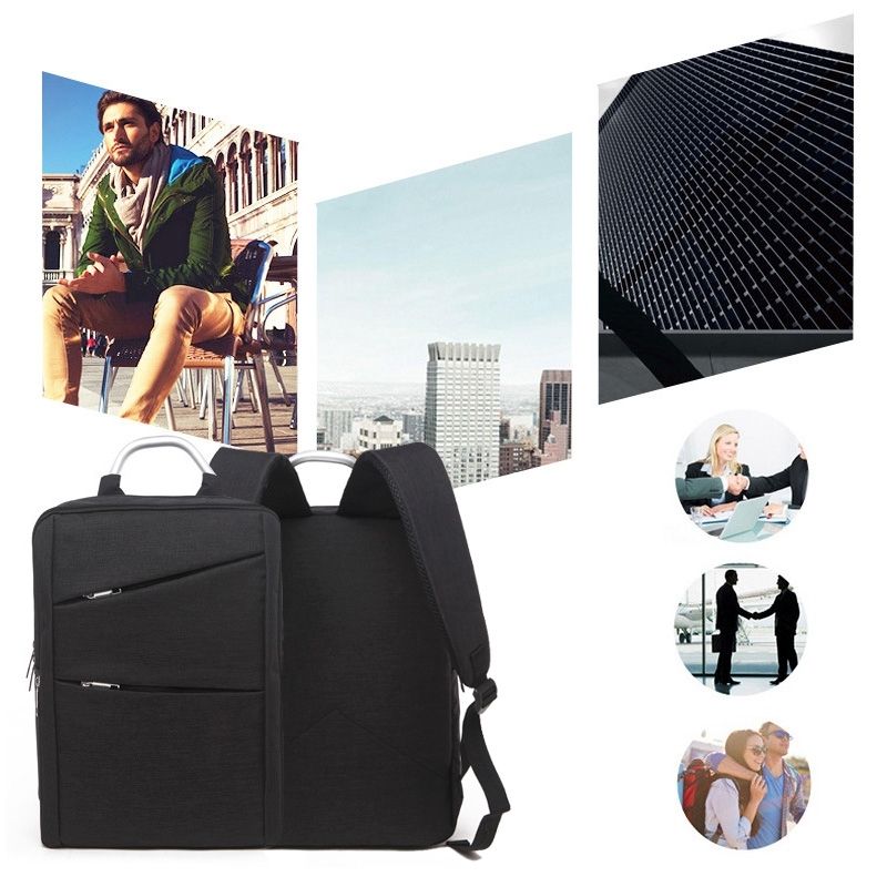Universal Multi-Function Oxford Cloth Laptop Computer Shoulders Bag Business Backpack Students Bag, Size: 40x28x12cm, For 14 Inch And Belowbook, Samsung, Lenovo, Sony, DELL Alienware, CHUWI, ASUS, HP(Black)