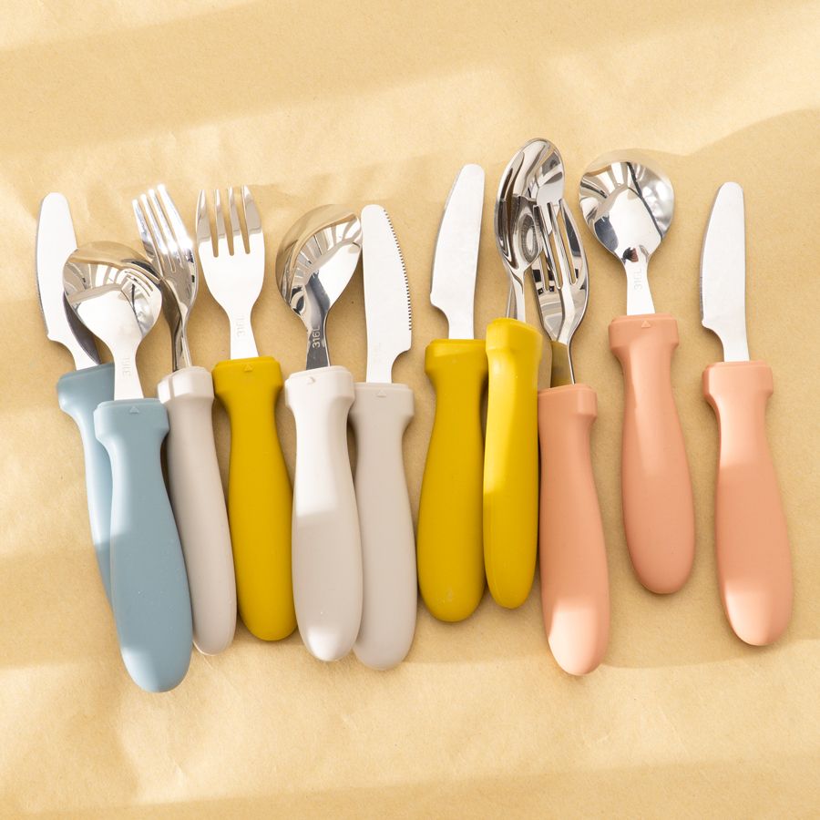 Newborn Stainless Steel Children's Tableware Spoon Fork