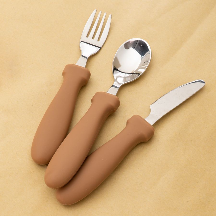 Newborn Stainless Steel Children's Tableware Spoon Fork