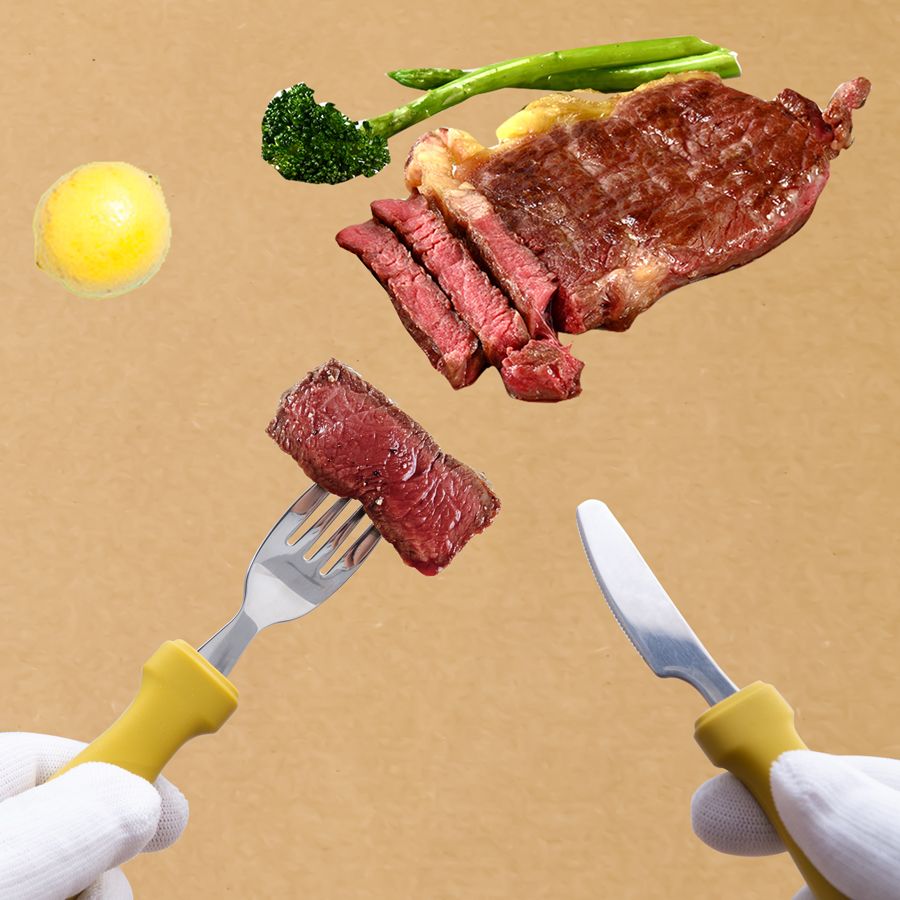 Newborn Stainless Steel Children's Tableware Spoon Fork