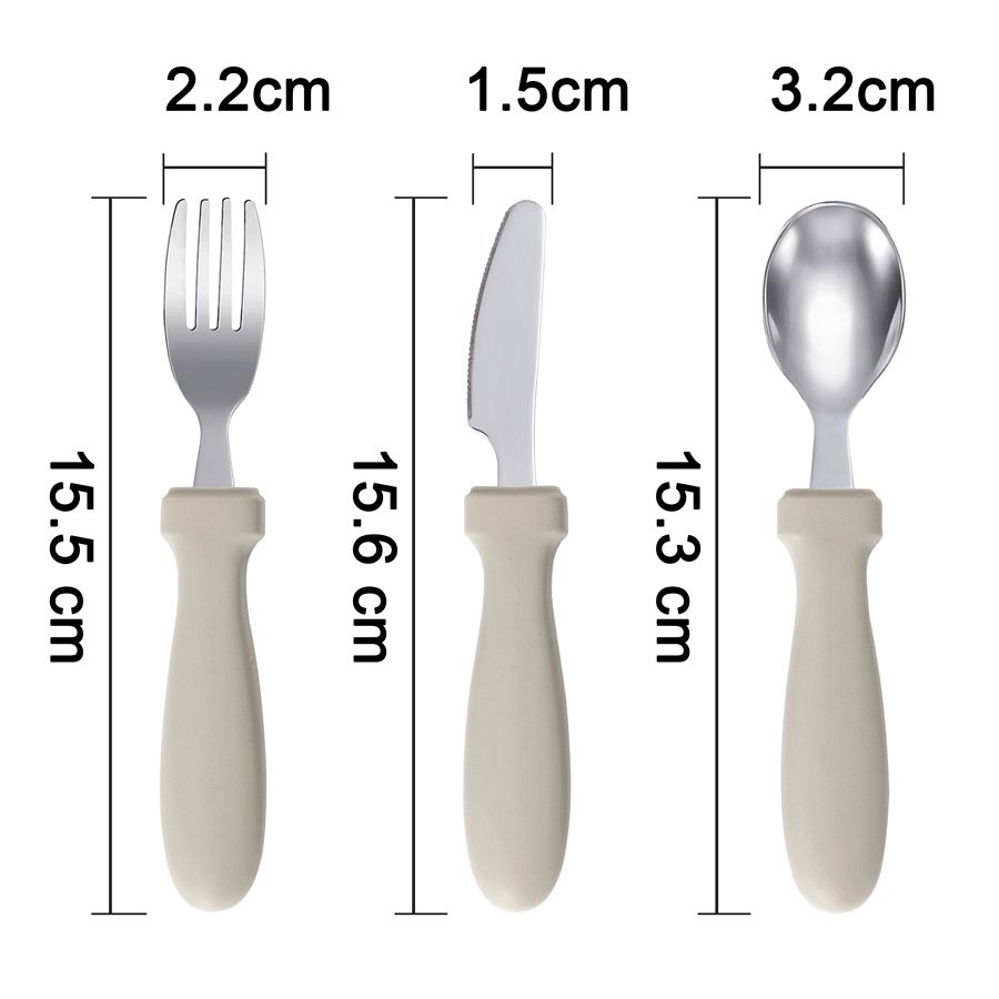 Newborn Stainless Steel Children's Tableware Spoon Fork